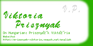 viktoria prisznyak business card